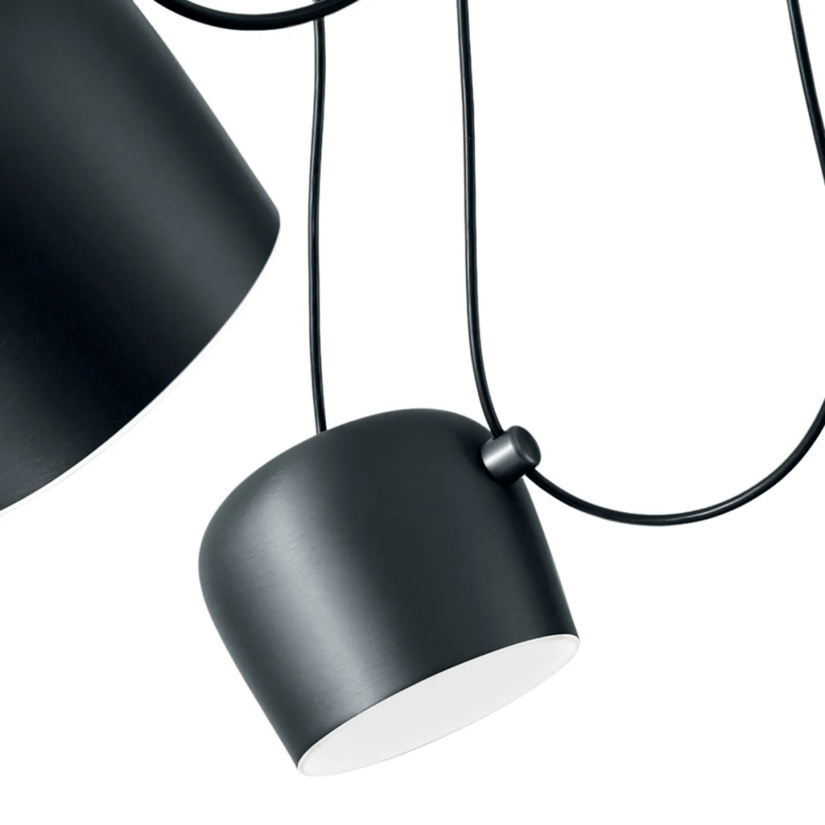 Luminária Pendente Moderna Minimalista Fantasy 3 Cúpulas Preto Ø24cm - ORNE™ — decor studio