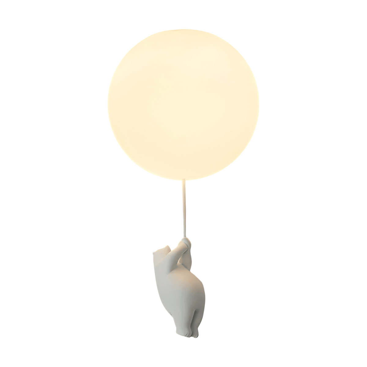 Luminária Pendente Moderna Minimalista Infantil Balão Globo Fly - C / Ø20CM / Branco