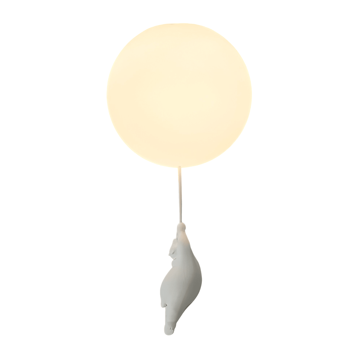 Luminária Pendente Moderna Minimalista Infantil Balão Globo Fly - B / Ø20CM / Branco