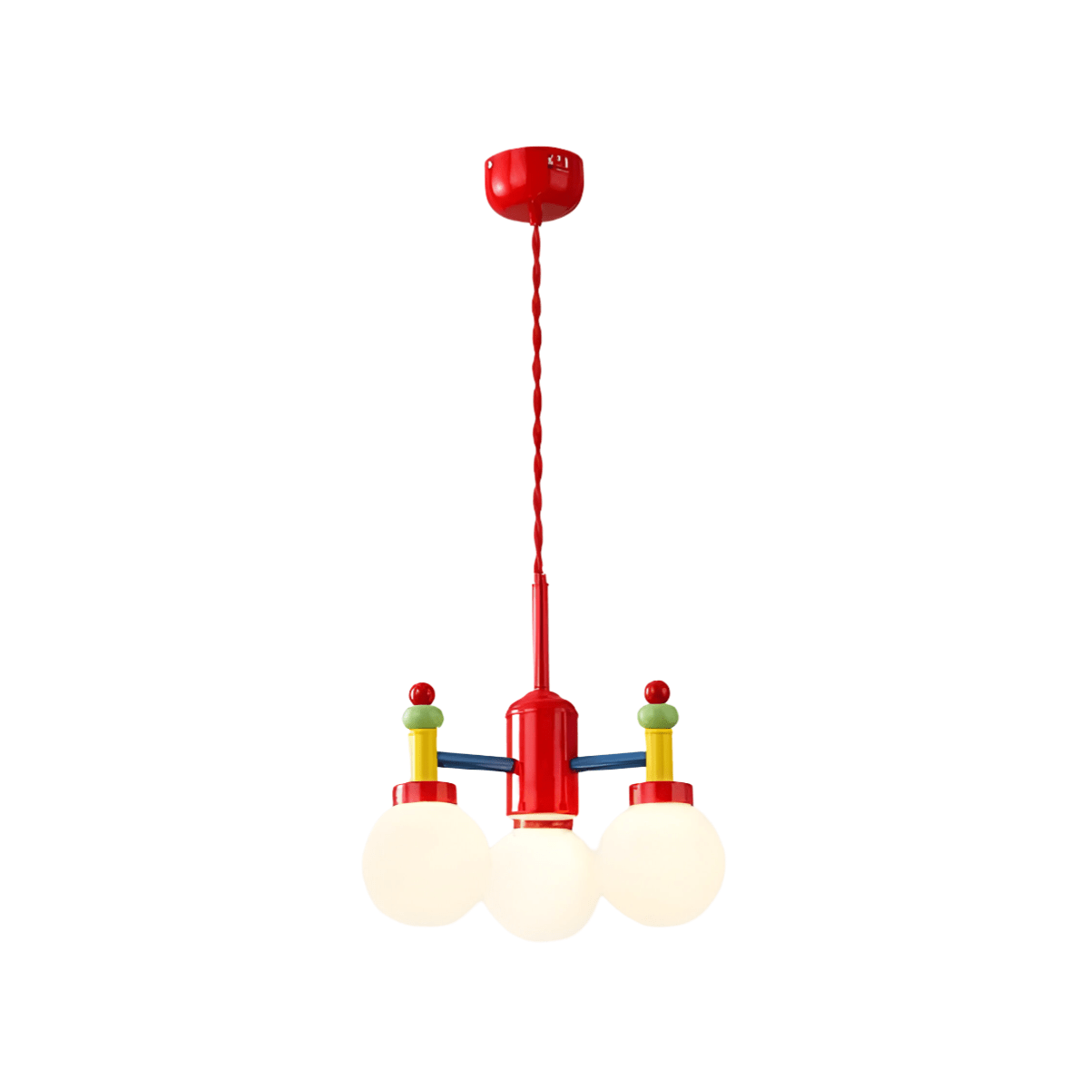  Luminária Pendente Moderna Minimalista Infantil Metal Vidro Ziago - ORNE™ — decor studio
