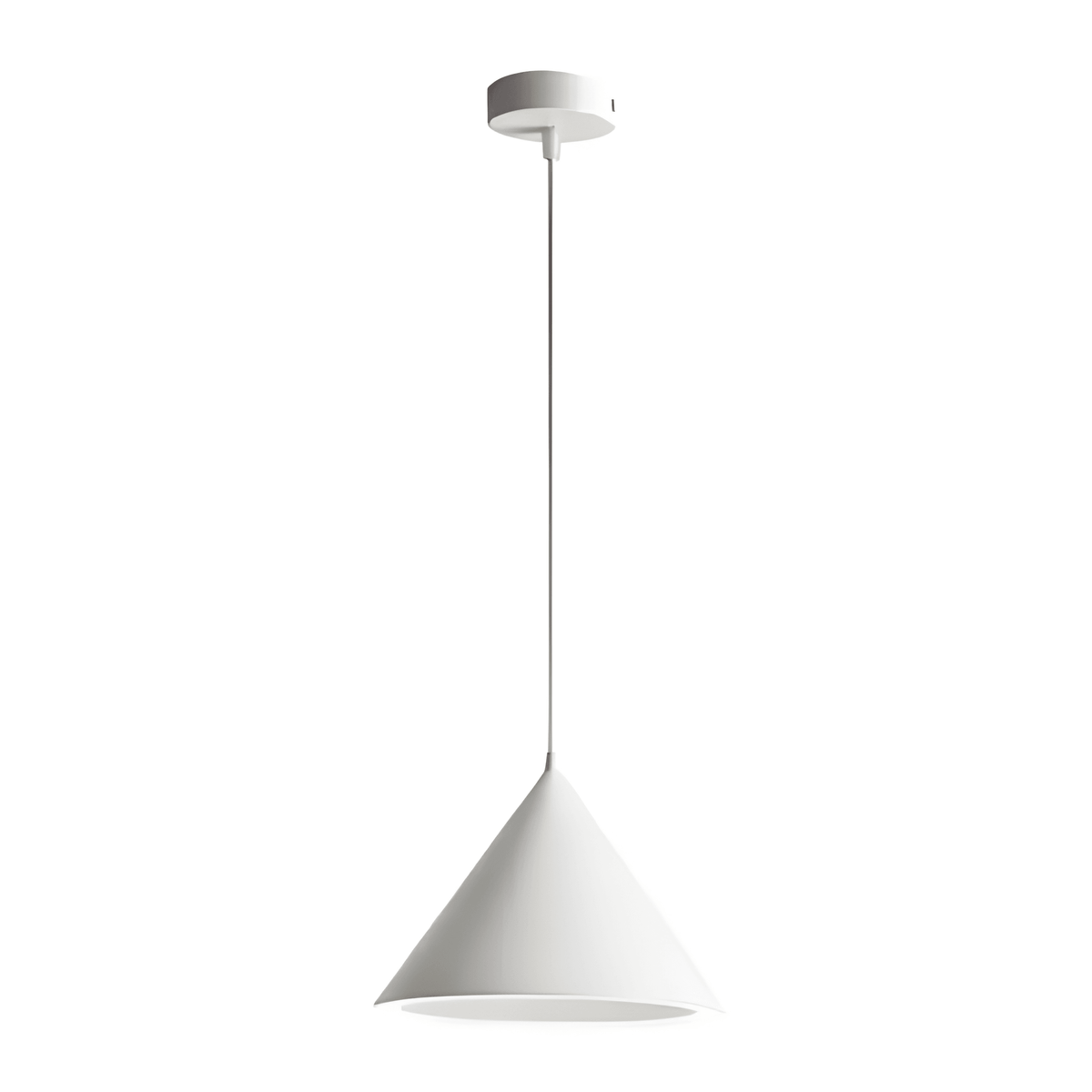 Luminária Pendente Moderna Minimalista LED Giza - Branco / Ø31cm / Branco Quente (3000K)