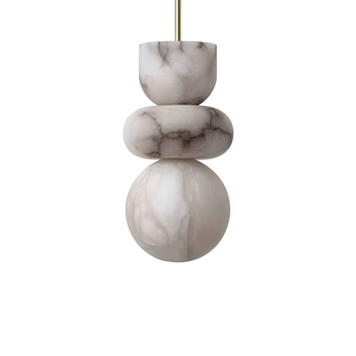 Luminária Pendente Moderna Minimalista LED Mármore Beman - ORNE™ — decor studio