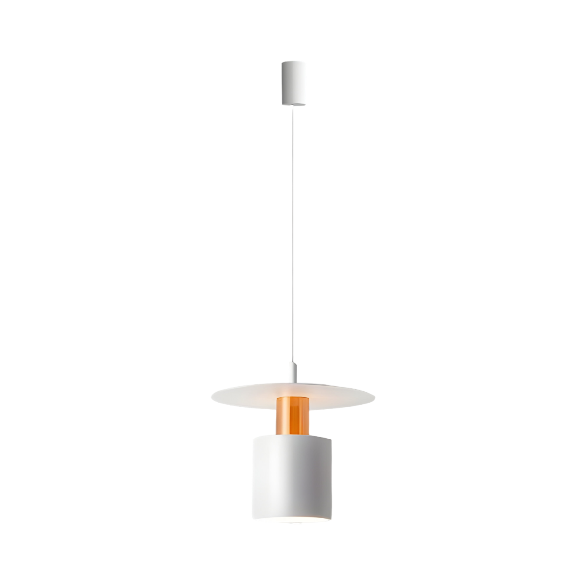 Luminária Pendente Moderna Minimalista LED Metal Ottega - B / Branco / 7W / Branco Quente (3000K)