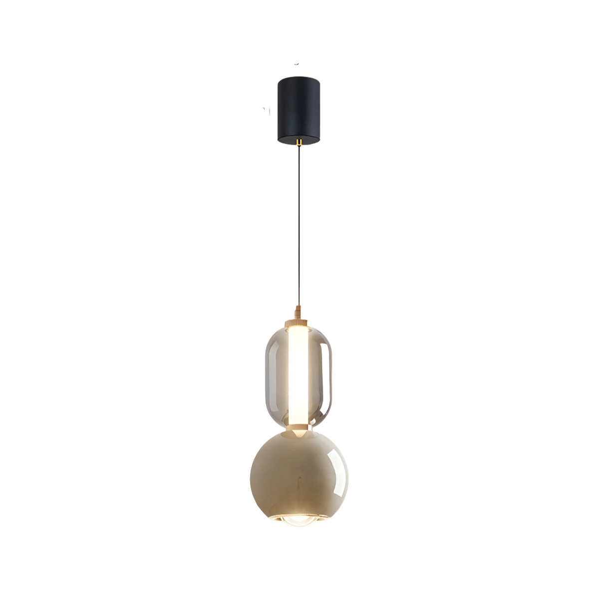 Luminária Pendente Moderna Minimalista LED Metal Vidro Lisgo - ORNE™ — decor studio