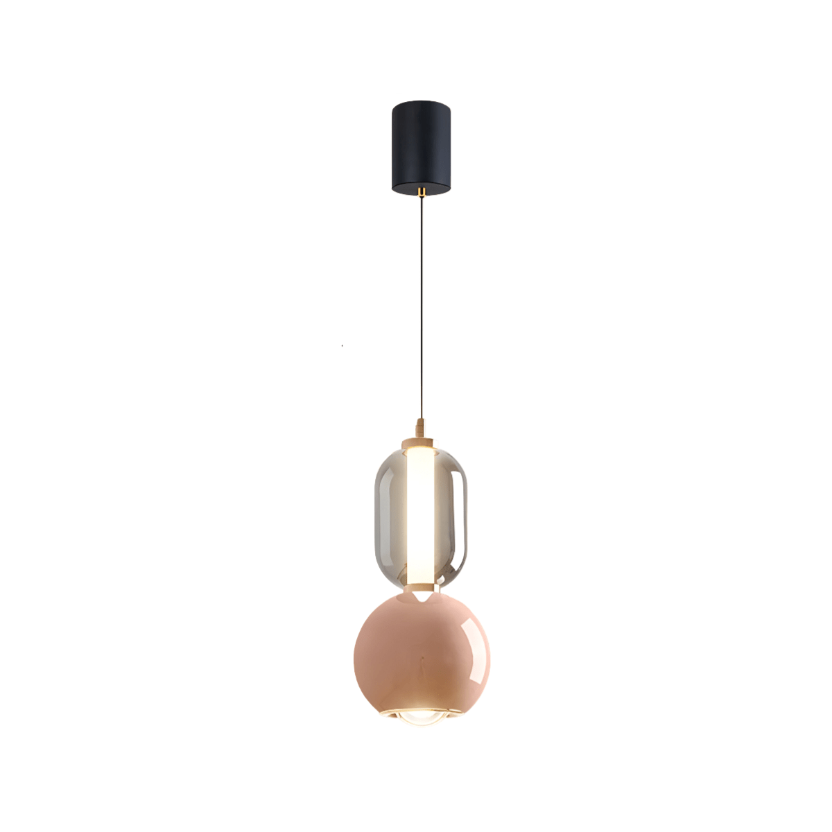 Luminária Pendente Moderna Minimalista LED Metal Vidro Lisgo - ORNE™ — decor studio