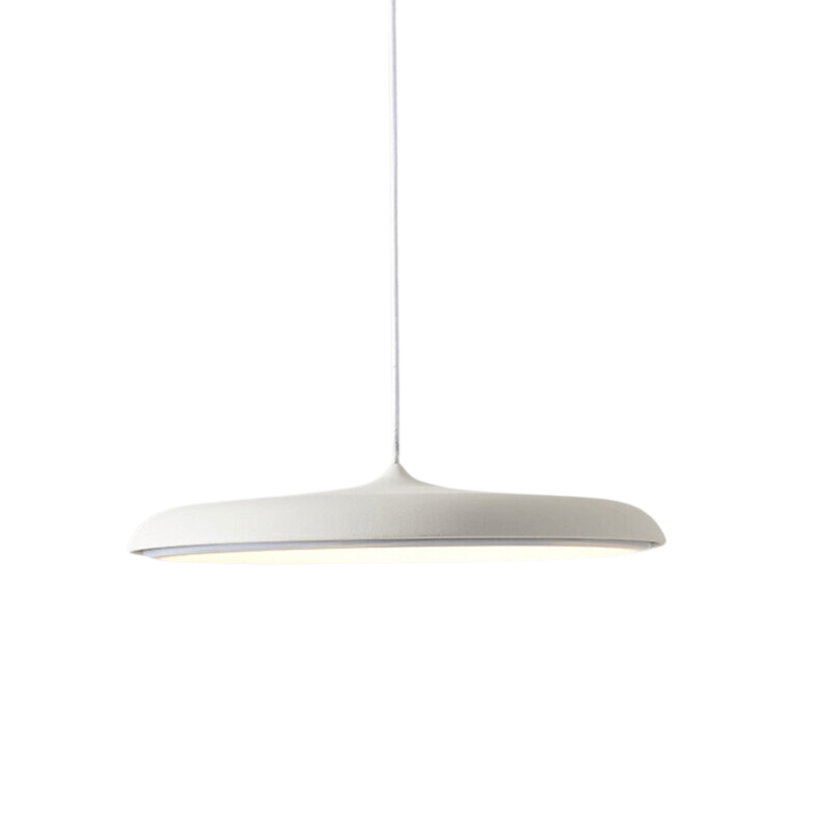 Luminária Pendente Moderna Minimalista LED Mungo - Branco / Ø25cm / Branco Quente (3000K)