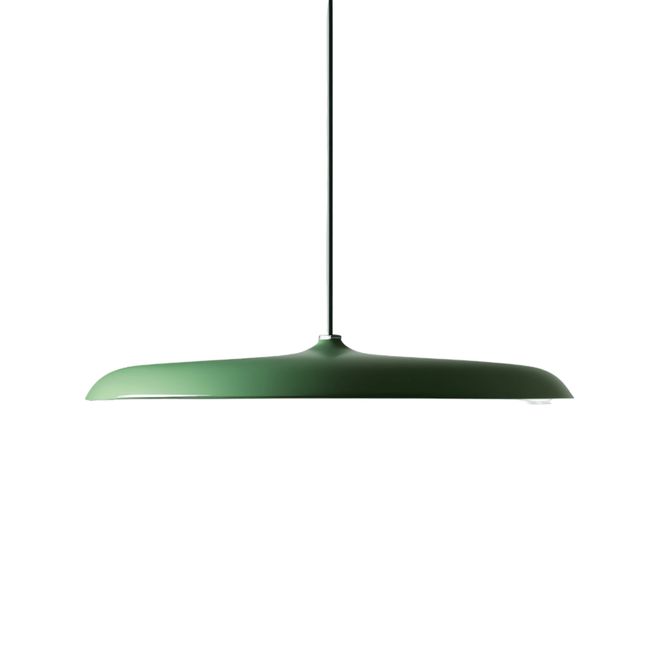 Luminária Pendente Moderna Minimalista LED Mungo - Verde / Ø25cm / Branco Quente (3000K)