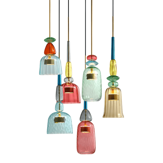 Luminária Pendente Moderna Minimalista LED Vidro Lumière - ORNE™ — decor studio