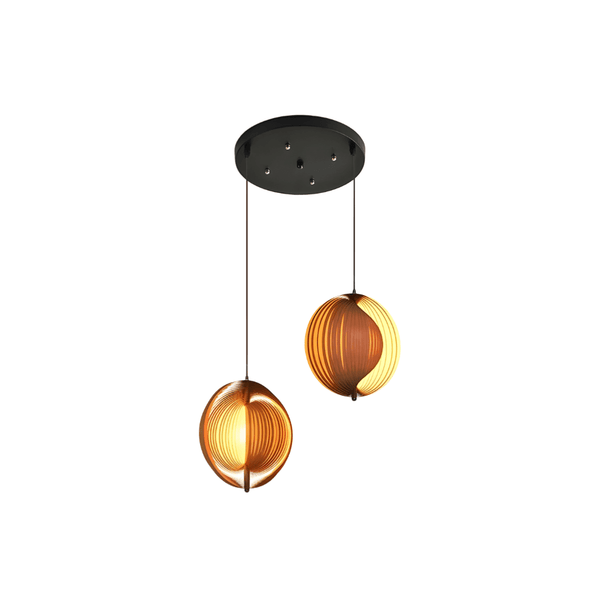 Luminária Pendente Moderna Minimalista Madeira Lium - ORNE™ — decor studio
