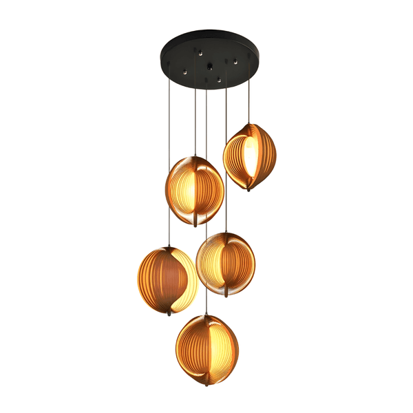 Luminária Pendente Moderna Minimalista Madeira Lium - ORNE™ — decor studio