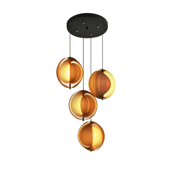 Luminária Pendente Moderna Minimalista Madeira Lium - ORNE™ — decor studio