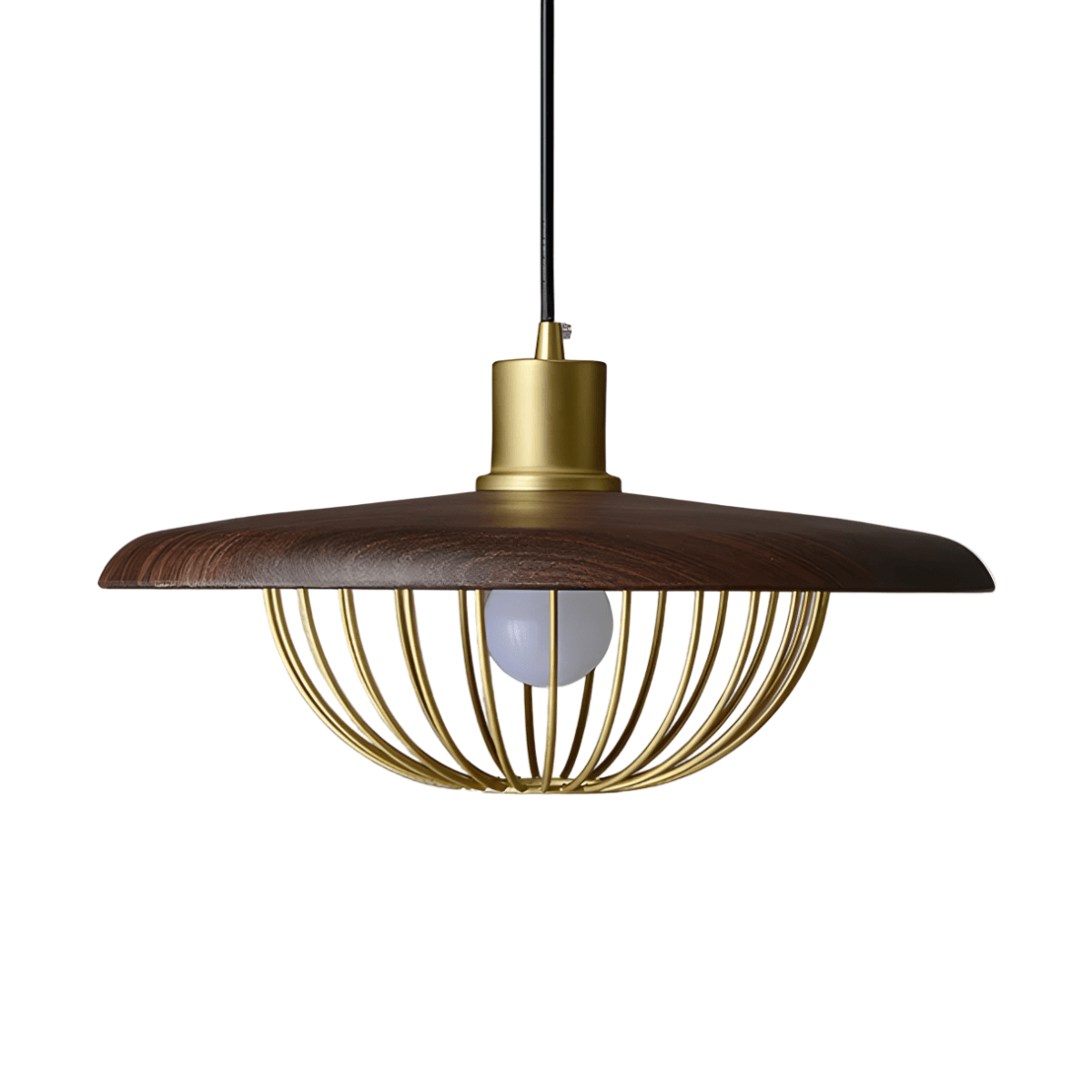 Luminária Pendente Moderna Minimalista Madeira Metal Perth - ORNE™ — decor studio
