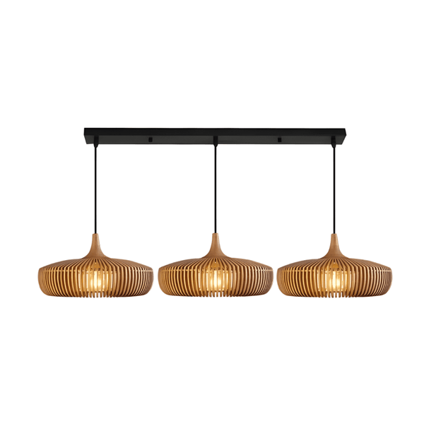 Luminária Pendente Moderna Minimalista Madeira Mogan - ORNE™ — decor studio