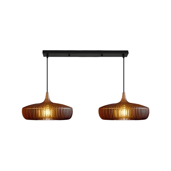 Luminária Pendente Moderna Minimalista Madeira Mogan - ORNE™ — decor studio