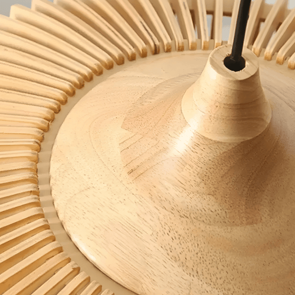 Luminária Pendente Moderna Minimalista Madeira Mogan - ORNE™ — decor studio