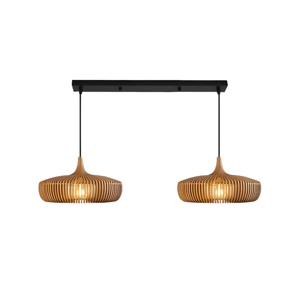 Luminária Pendente Moderna Minimalista Madeira Mogan - ORNE™ — decor studio