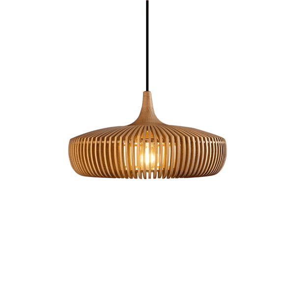 Luminária Pendente Moderna Minimalista Madeira Mogan - ORNE™ — decor studio
