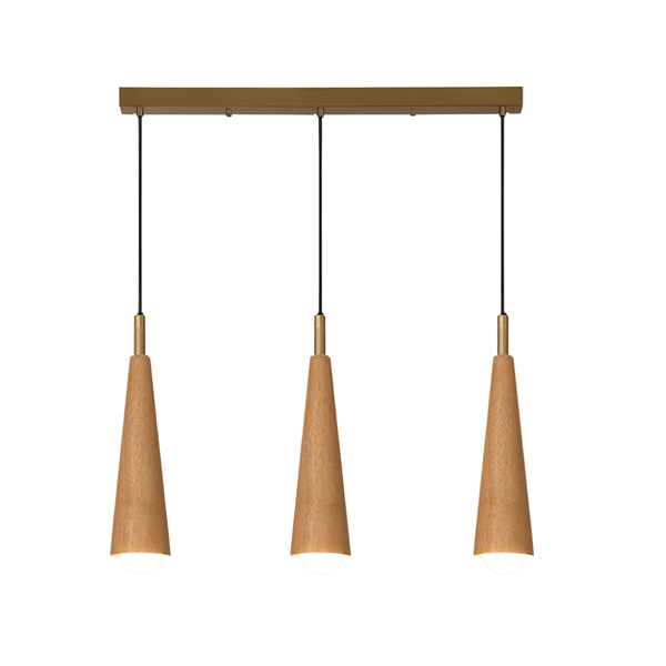 Luminária Pendente Moderna Minimalista Madeira Savanna - ORNE™ — decor studio