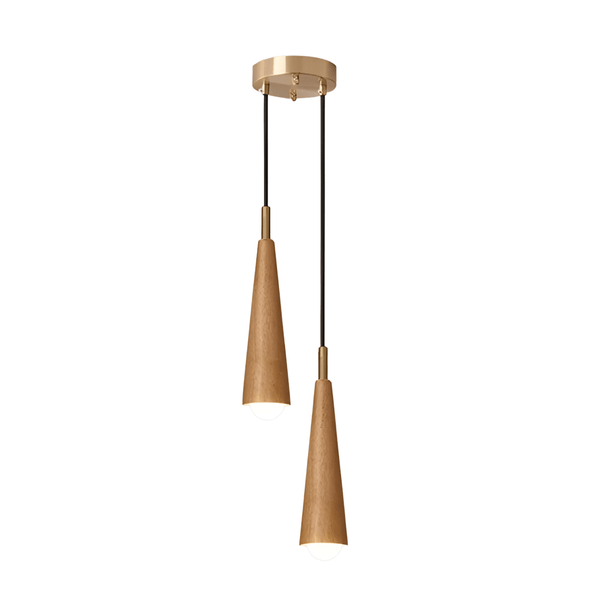 Luminária Pendente Moderna Minimalista Madeira Savanna - ORNE™ — decor studio