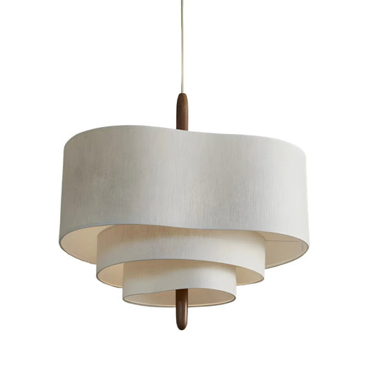 Luminária Pendente Moderna Minimalista Madeira Tecido Cork - ORNE™ — decor studio