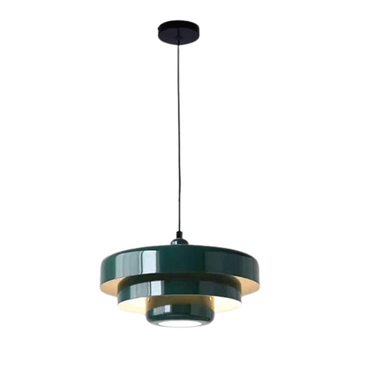 Luminária Pendente Moderna Minimalista Mag - Verde / Ø35cm