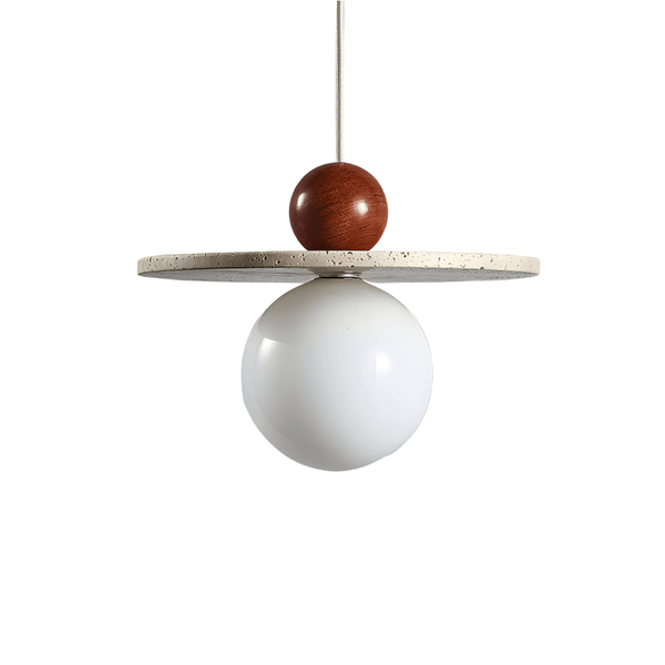 Luminária Pendente Moderna Minimalista Mármore Travertino Cantilo - ORNE™ — decor studio