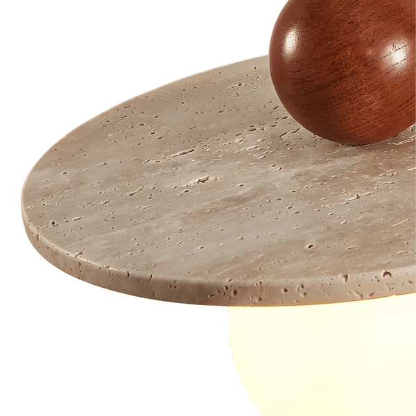 Luminária Pendente Moderna Minimalista Mármore Travertino Cantilo - ORNE™ — decor studio