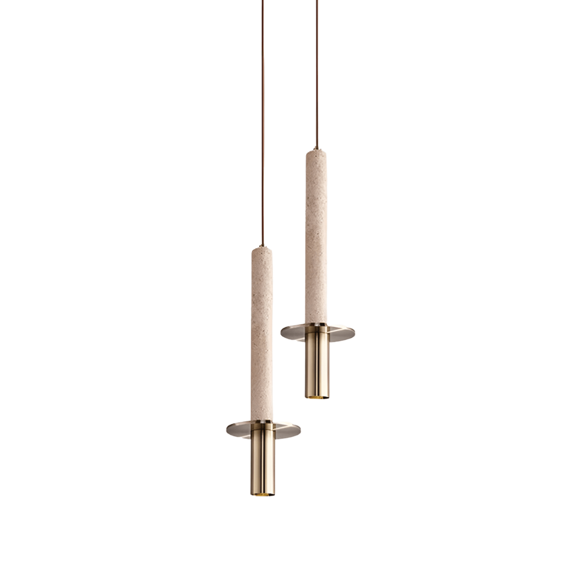 Luminária Pendente Moderna Minimalista Mármore Travertino Piemont - ORNE™ — decor studio