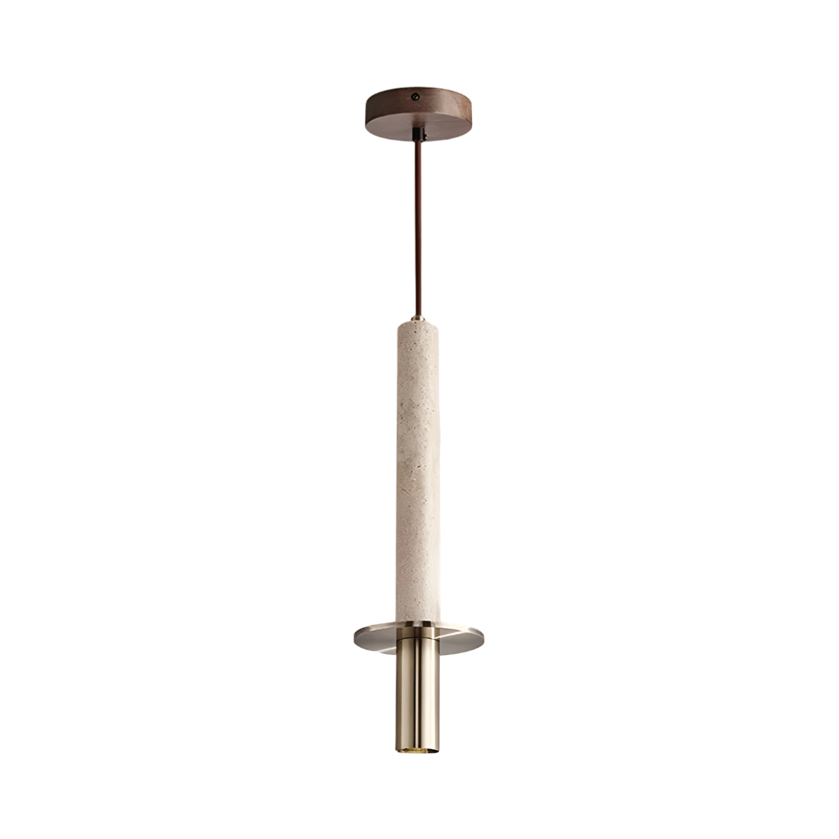 Luminária Pendente Moderna Minimalista Mármore Travertino Piemont - ORNE™ — decor studio