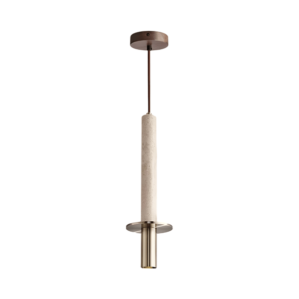 Luminária Pendente Moderna Minimalista Mármore Travertino Piemont - ORNE™ — decor studio