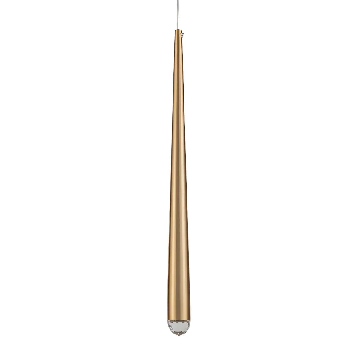 Luminária Pendente Moderna Minimalista Metal Cristal Tubo Gota Shine - ORNE™ — decor studio