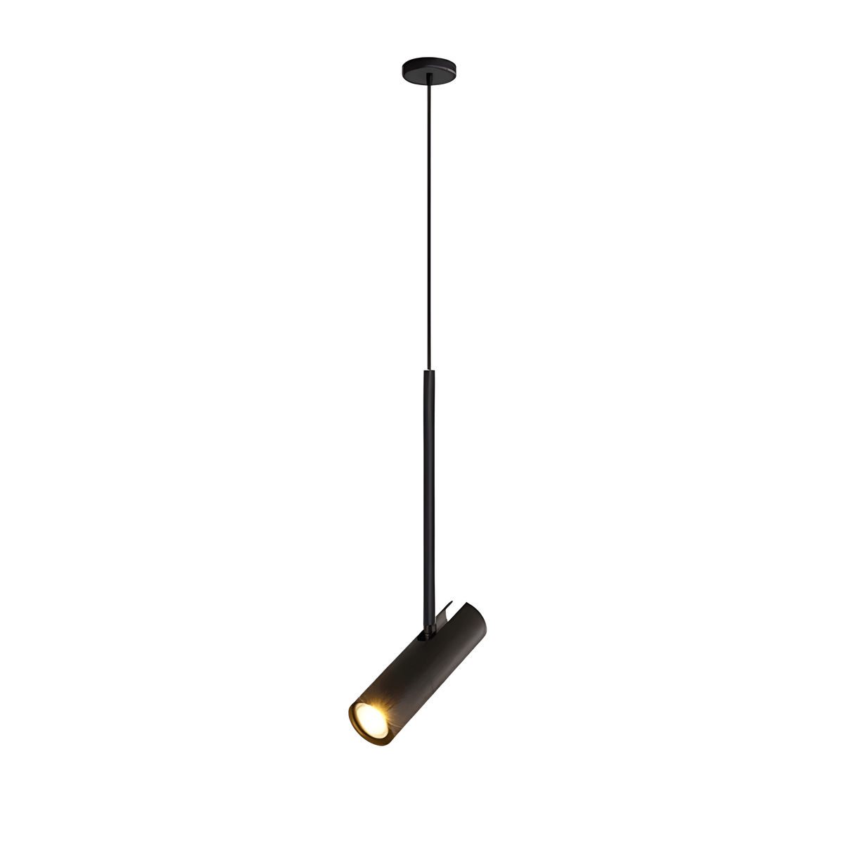 Luminária Pendente Moderna Minimalista Metal Dole - Preto / 1 lâmpada / Branco Quente (3000K)