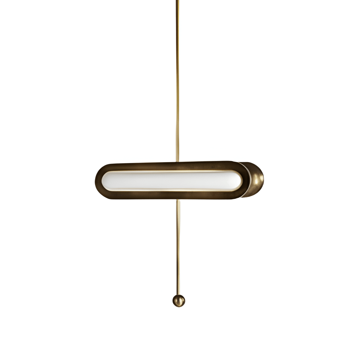 Luminária Pendente Moderna Minimalista Metal LED Artisan - Horizontal