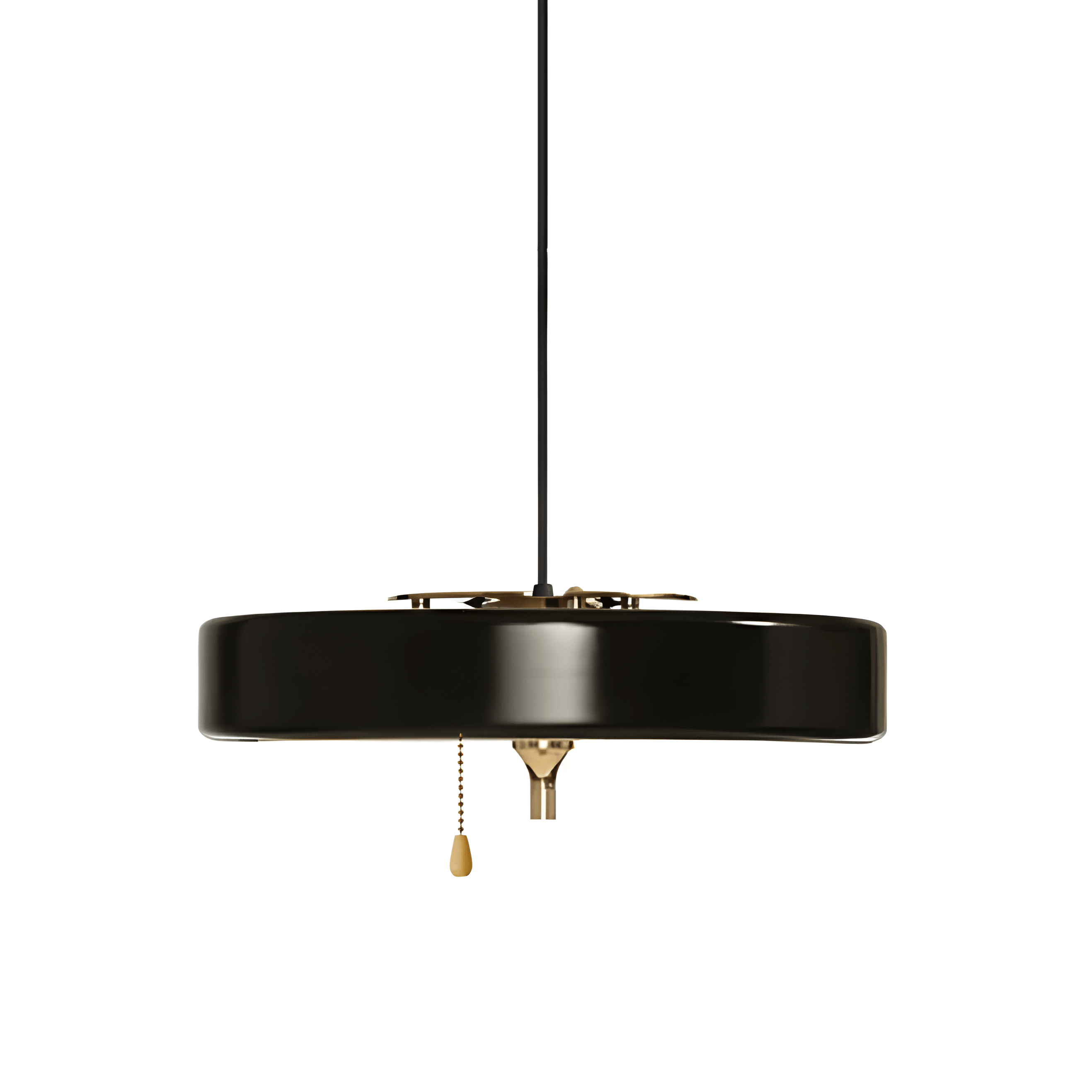 Luminária Pendente Moderna Minimalista Metal LED Milan - Preto / Ø35cm