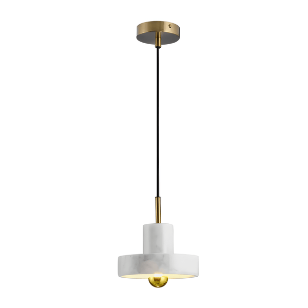 Luminária Pendente Moderna Minimalista Metal Mármore Astra - ORNE™ — decor studio
