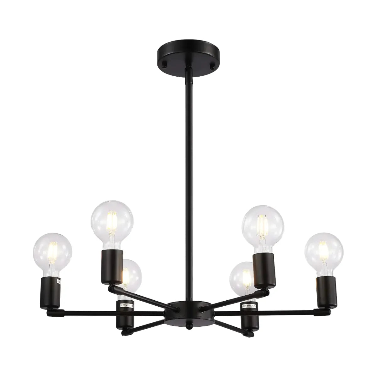 Luminária Pendente Moderna Minimalista Metal Sputnik Zeno - Preto