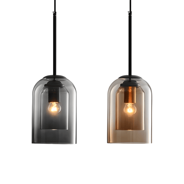 Luminária Pendente Moderna Minimalista Metal Vidro Bazaar - ORNE™ — decor studio