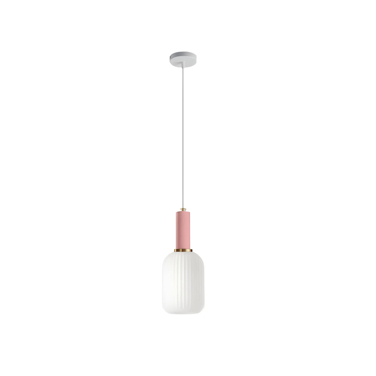 Luminária Pendente Moderna Minimalista Metal Vidro Colors Halo - ORNE™ — decor studio