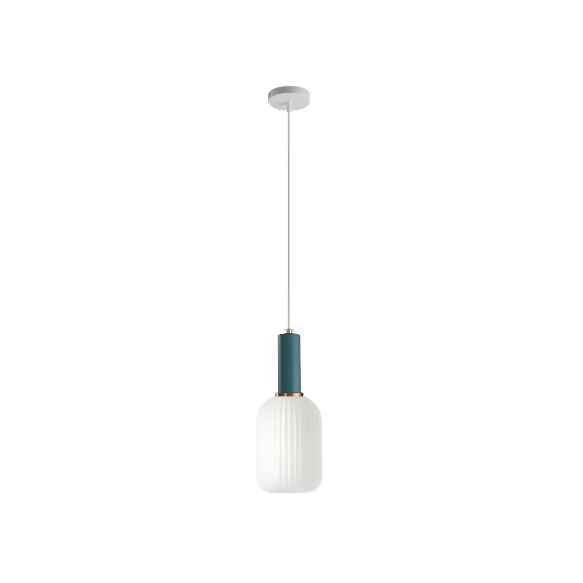 Luminária Pendente Moderna Minimalista Metal Vidro Colors Halo - ORNE™ — decor studio