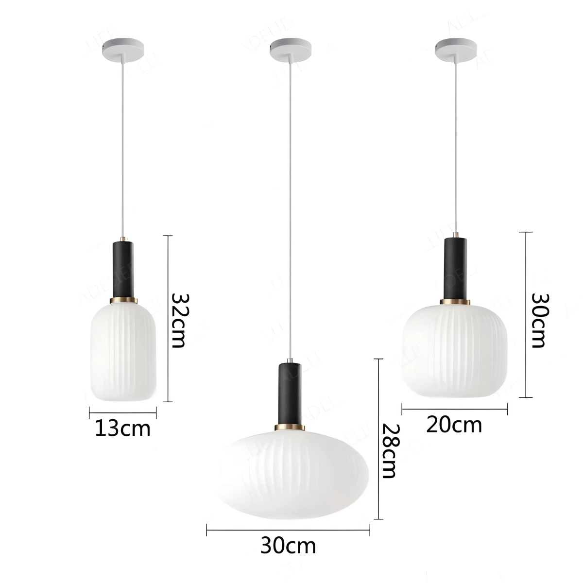 Luminária Pendente Moderna Minimalista Metal Vidro Colors Halo - ORNE™ — decor studio