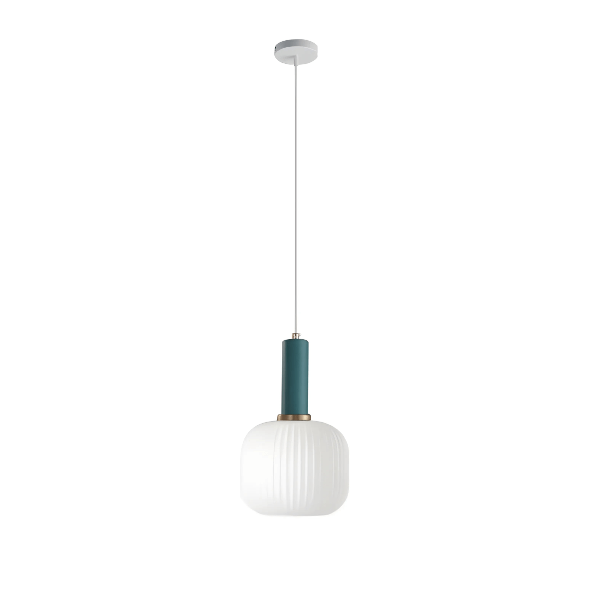 Luminária Pendente Moderna Minimalista Metal Vidro Colors Halo - ORNE™ — decor studio