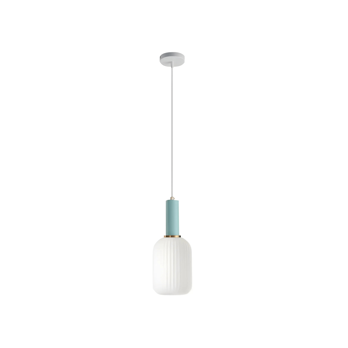 Luminária Pendente Moderna Minimalista Metal Vidro Colors Halo - ORNE™ — decor studio