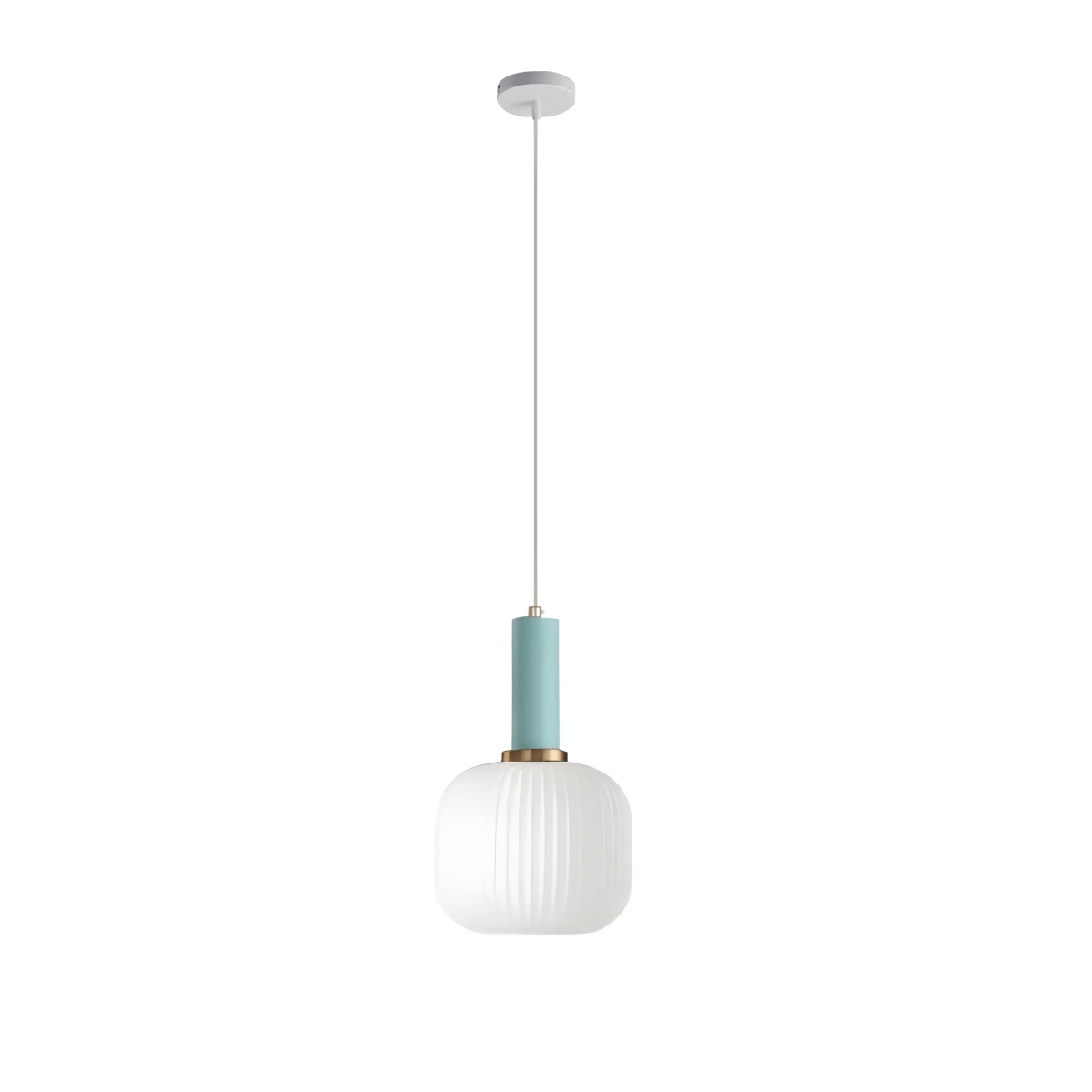 Luminária Pendente Moderna Minimalista Metal Vidro Colors Halo - ORNE™ — decor studio