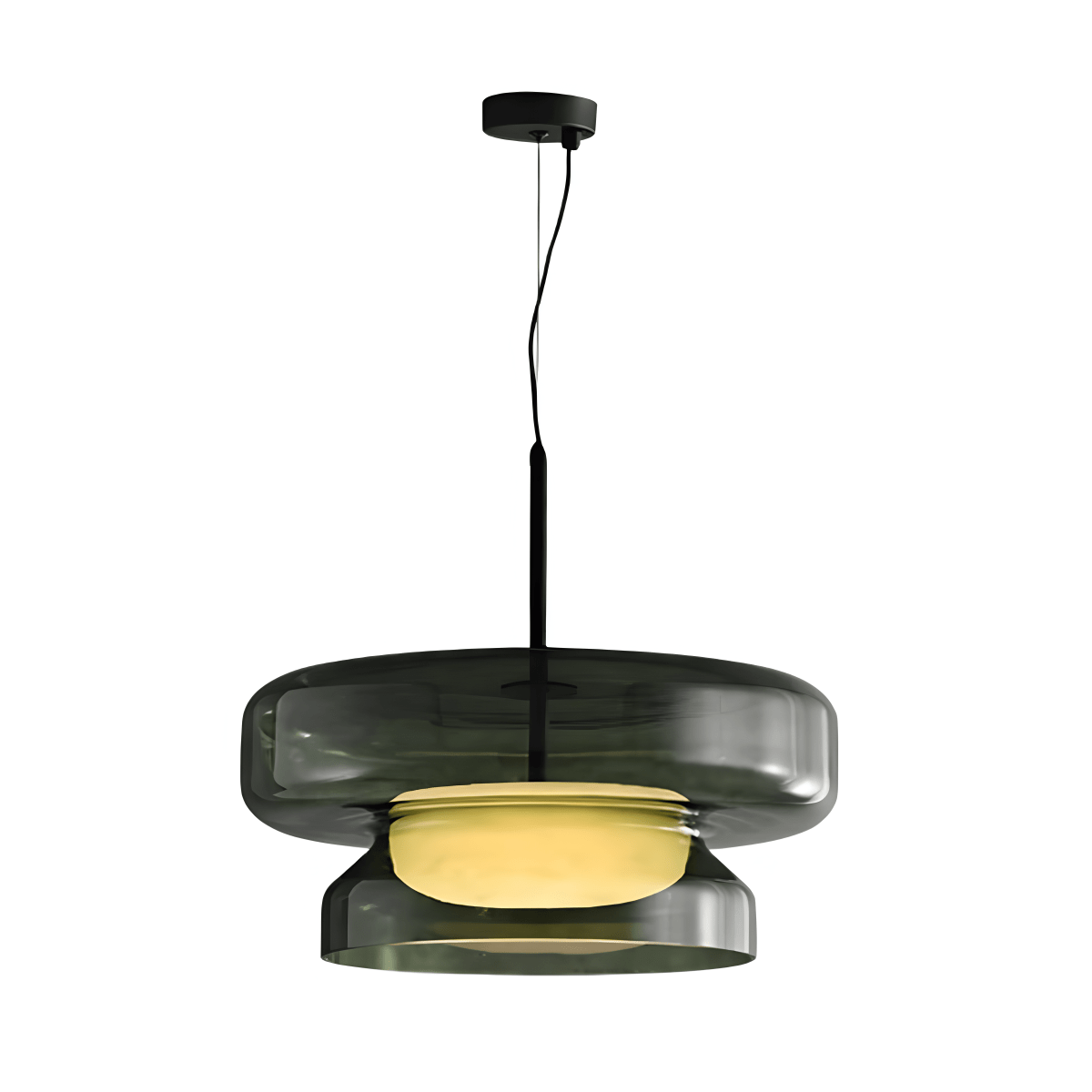 Luminária Pendente Moderna Minimalista Metal Vidro Densy - ORNE™ — decor studio