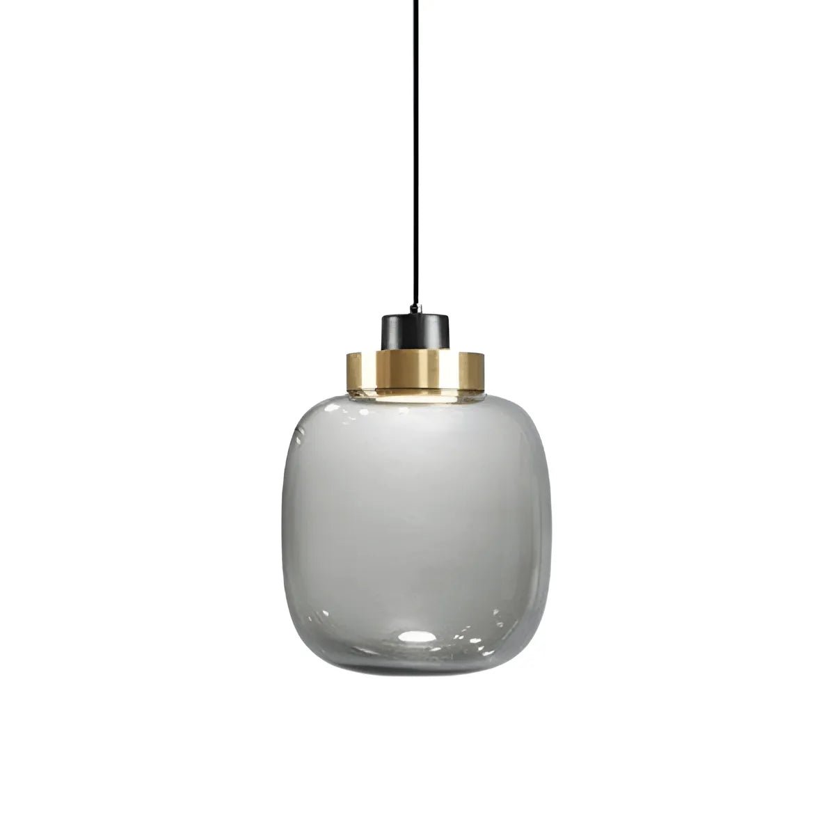 Luminária Pendente Moderna Minimalista Metal Vidro Glacer - ORNE™ — decor studio