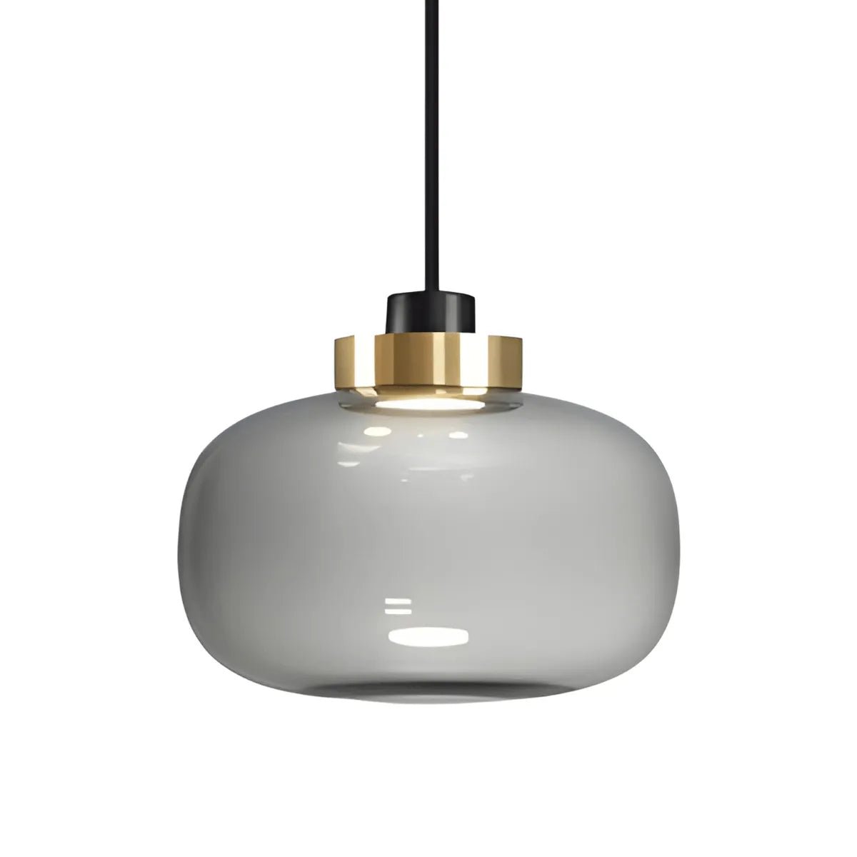 Luminária Pendente Moderna Minimalista Metal Vidro Glacer - ORNE™ — decor studio