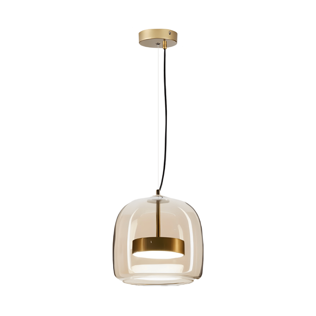 Luminária Pendente Moderna Minimalista Metal Vidro Gnitti - ORNE™ — decor studio