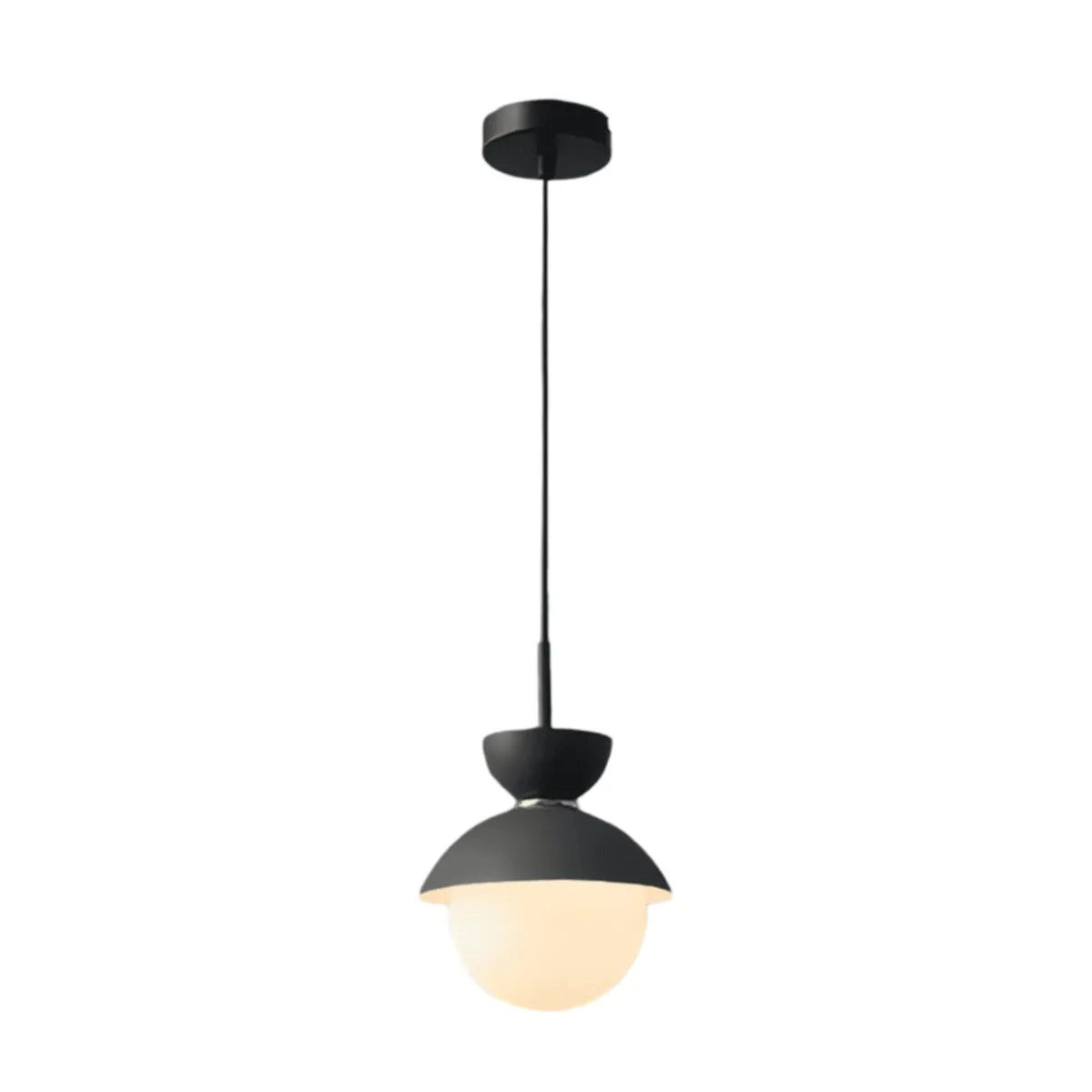 Luminária Pendente Moderna Minimalista Metal Vidro Goele Van - Azul Escuro e Azul Escuro