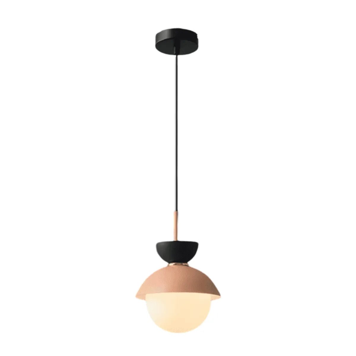 Luminária Pendente Moderna Minimalista Metal Vidro Goele Van - ORNE™ — decor studio