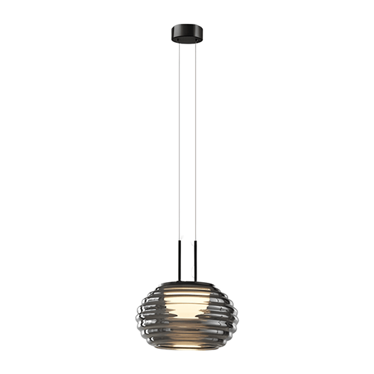 Luminária Pendente Moderna Minimalista Metal Vidro LED Hurri - ORNE™ — decor studio